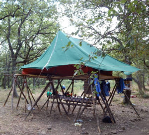 tenda rialzata